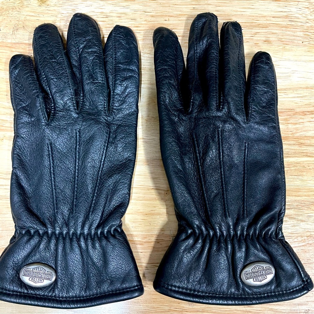 Harley Davidson Leather Gloves - Medium